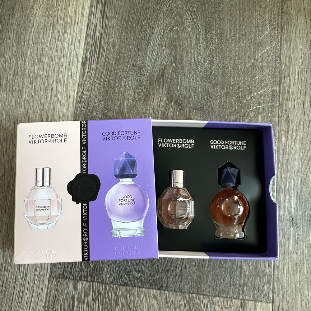 Viktor & Rolf Good Fortune and Flowerbomb Perfume Mini Set